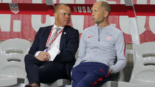 Earnie Stewart with Gregg Berhalter